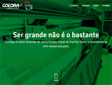 Tablet Screenshot of colora.com.br