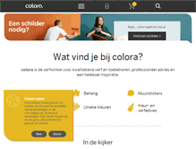 Tablet Screenshot of colora.nl